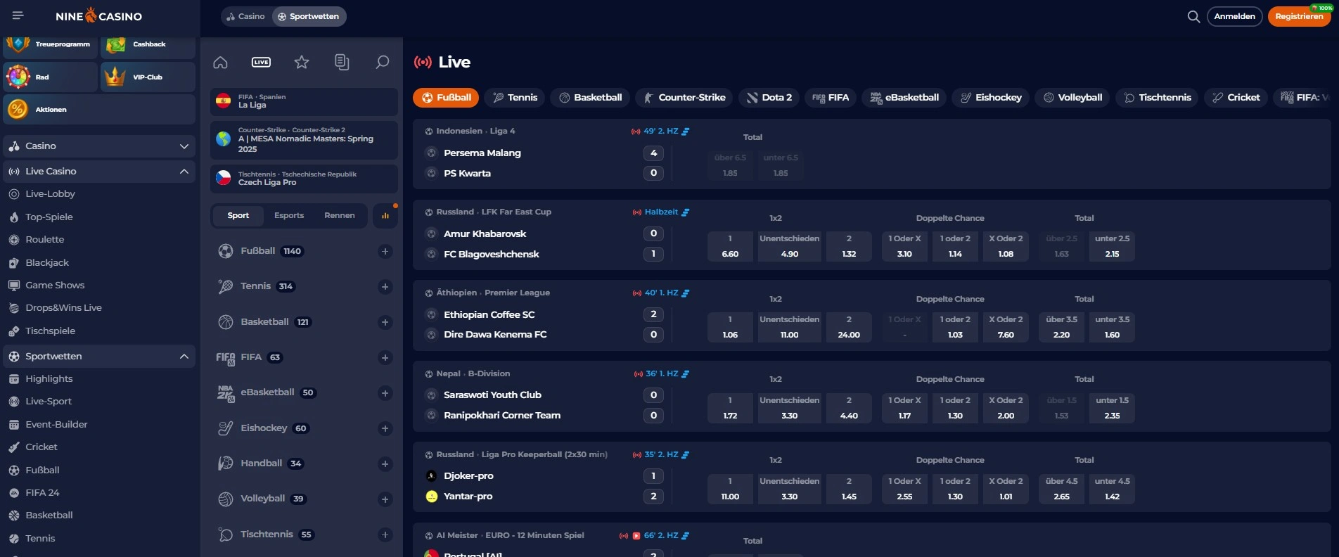 SSL Verschlüsselung bei NineCasino